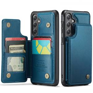 lot 18053 image: Vinich for Samsung Galaxy S24 Plus Wallet Case with Card Holder, RFID Blocking Credit Slots Kickstand Shockproof Phone Cover for Women Men, Blue