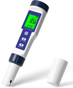 lot 18066 image: Pool Salt Tester, Digital Salt Water Pool Tester and Ph Tester, Salt Tester for Saltwater Pool, Digital Salinity Tester for Water, 5 In 1 Salinity Ph Temp EC and Tds Meter for Pool, Saltwater Aquarium
