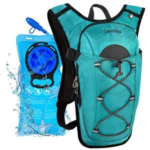 lot 18080 image: Zavothy Lightweight Hydration Backpack with 2L Water Bladder Water Backpack Hydration Pack for Cycling Running Biking Hiking Backpack Green