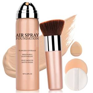 lot 18083 image: QIUFSSE Air Brush Makeup Foundation,Flawless Airbrush Foundation for Older Women,Teenagers,Middle-aged and Mature Skin,Lightweight Moisturizing,Buildable Coverage for Smooth Radiant Skin (02 Beige)