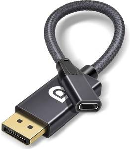 lot 18423 image: USB C Female to DisplayPort Male Cable Adapter,Bi-Directional USB Type C 3.1 Input to DP Ouput Converter,4K 60Hz USBC Thunderbolt 3 Adapter for New MacBook Pro,Mac Air,Chromebook Pixel and More