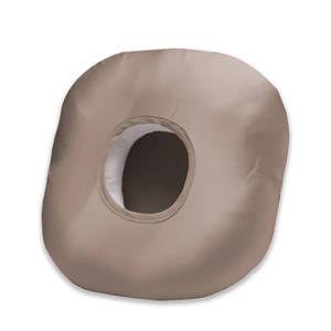 lot 18445 image: Wuronsa Ear Piercing Pillow for Side Sleepers with Ear Hole, Donut Pillow for Ear with Silky Pillowcase for CNH and Ear Pain Inflammation Pressure Sores Piercing, Ear Guard Pillow (Light Brown)
