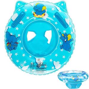 lot 6265 image: Baby Swimming Float, Inflatable Floatie Raft with Handle Safety Seat, Children Waist Float Ring Kids Water Bathtub Beach Party Toys, Toddler Swim Ring Over 6 Months