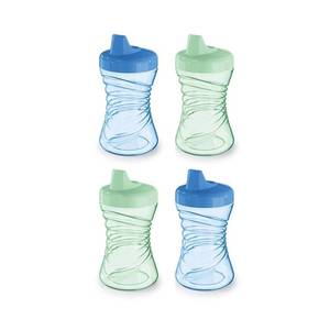 lot 6276 image: NUK Fun Grips Hard Spout Sippy Cup, 10 oz.  Easy to Hold, BPA Free, Spill Proof Toddler Cup, 4pk