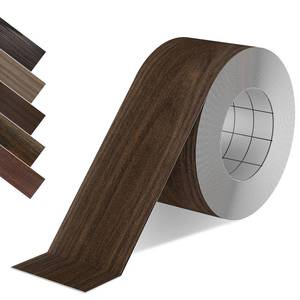 lot 6286 image: ZYJT Wood Grain Repair Tape, 2.4 inch X 15ft Self Adhesive Walnut Grain Repair Patch for Tables, Chairs, Baseboards, Doors, Windows, Floors, Handicraft DIY.