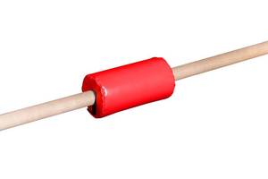 lot 6290 image: Tumbl Trak Gymnast Bar Pad, Red, 9.5-Inch