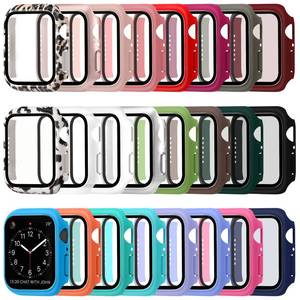 lot 6369 image: Sieral 24 Pcs Smart Watch Screen Protector Watch Bumper Case Hard Pc Case with Tempered Glass Screen Protective Cover Compatible with Iwatch for Men Women, Assorted Colors (40mm)