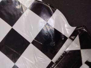 lot 6407 image: Black and White Checkered Racing Flag Set