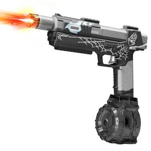lot 6415 image: Electric Water Gun for Adults Kids, Automatic Squirt Gun with a Long Range of up to 26 Ft, LED Light Large Capacity IP7 Waterproof Fully Auto Water Gun(Black)