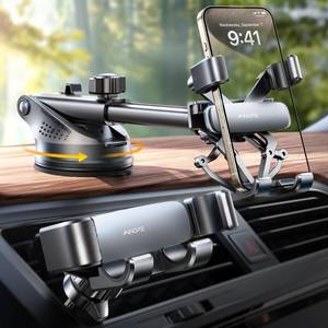 lot 6442 image: AINOPE Phone Mount for Car 3-1 Gravity Car Phone Holder Mount for Car Dashboard Windshield Air Vent Cell Phone Holder Car for iPhone 15 Pro Max 14 13 12 and All Phones