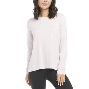 lot 6443 image: Jockey Womenfts Active Long Sleeve Tie Back T-Shirt, Violet Ice Heather, Large