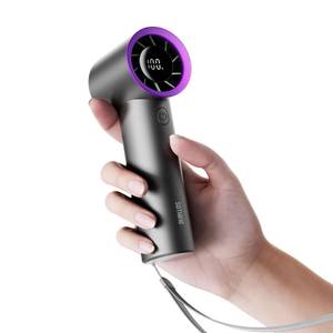 lot 6468 image: SOTHING Portable Hand Fan - 15000RPM Turbo Fan Handheld for Travel with High Speed, 11hrs Battery Life Rechargeable, Lightweight Mini-fan for Outdoor, Travel, Makeup, Black, Engine Mini
