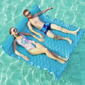 lot 9622 image: Jasonwell Floating Mat Pool Floats - Giant Inflatable Pool Float Lake Raft Lounge Floating Water Mat for Swimming Pool Floatie Lounger Beach Pool Party Toy for Adults and Kids