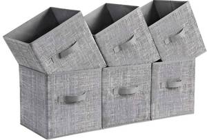 lot 1500 image: Songmics foldable cubby boxes