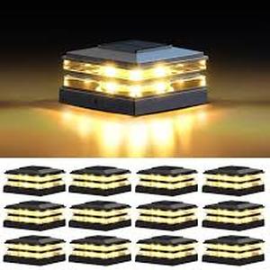 lot 5419 image: Excmark Solar Post Cap Lights - Bulk Package (Approximately 25)