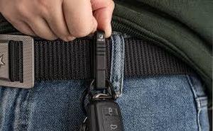 lot 10167 image: FEGVE Duty Belt Key Holder, Black