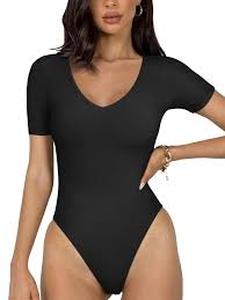 lot 12064 image: New Reoria Black Basic Bodysuit Size L