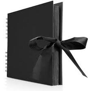 lot 6392 image: INNOCHEER 80-Day Black Scrapbook 8x12