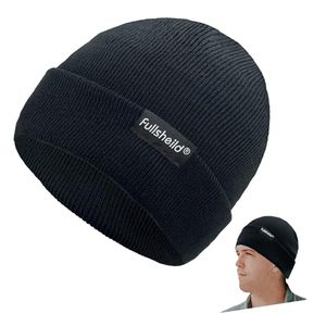 lot 53203 image: (UNUSED) Fullsheild Merino Wool Beanie Winter Hats Caps for Men Women Warm Lightweight Knitted Cuffed Beanie Cold Weather Running Skiing Fishing TrekkingBlack One Size