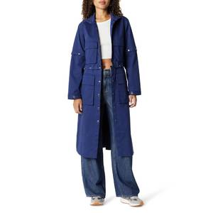 lot 53212 image: FACTORY SEALED - The Drop Womens Convertible Utility Coat by takkunda, Navy, L - Retail $84