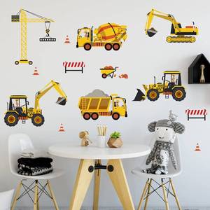 lot 53225 image: (UNUSED) Engineering Vehicles Wall Stickers Engineering Vehicles Wall Decals Peel and Stick Removable Engineering Vehicles Art Wall Decor for Living Room Bedroom Nursery Office