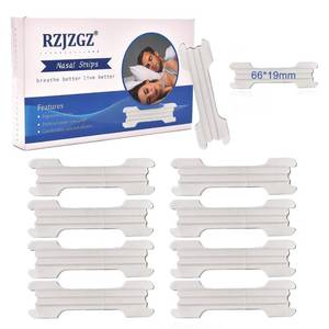 lot 53291 image: FACTORY SEALED - RZJZGZ Clear Large Nasal Strips for Snoring Transparent Nose Strips for Breathing Extra Strength Snore Strips to Open Nasal Passages (310Pack) - Retail $26