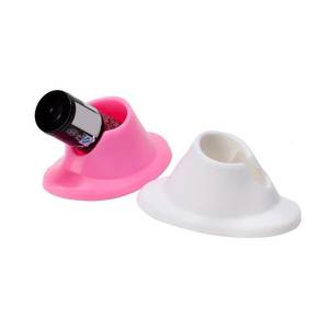 lot 53293 image: FACTORY SEALED - YAFIYGI 2 PCS Nail Polish Bottle Holder Stand - Soft Rubber, Untippable and Non-Tippable Manicure Display Tool