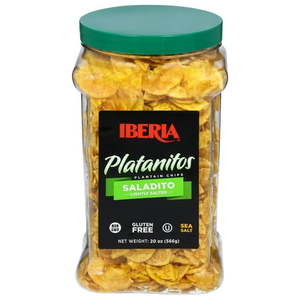 lot 53294 image: FACTORY SEALED - Iberia Lightly Salted Plantain Chips 20 oz - Retail $21