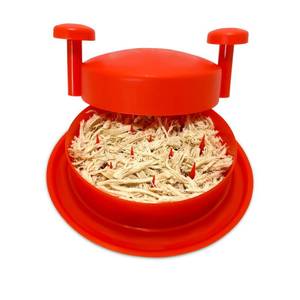 lot 53338 image: (UNUSED) Chicken Shredder Machine, Shredding Tool, Meat Shredder with Handles Non-skid Base Mat Suitable for Pulled Pork Beef 8inch Red
