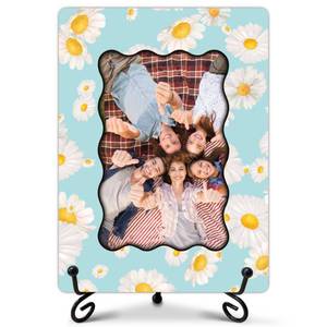 lot 53344 image: FACTORY SEALED - Unique and Cute Picture Frame, Rustic Farmhouse Photo Frames, Thank You Birthday Christmas Gifts for Women Men Family Friends, MDF Wood Picture Frame for 4 x 6 Photo, Tabletop-A20