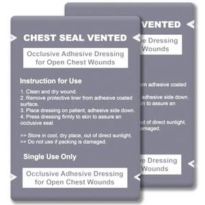 lot 53354 image: (UNUSED) 2 Pack Vented Chest Seal - Adhesive and Sterile