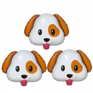 lot 53389 image: FACTORY SEALED - Puppy Dog Emoticon Balloon 3pcs 28InchPuppy Dog Head BalloonsDog Birthday BalloonAdopt Puppy Party DecorationAnimal Themed PartyDog Theme Baby ShowersSpoof Theme PartyFunny Decor