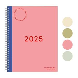 lot 53422 image: FACTORY SEALED - Rileys & Co 2025 Simple Weekly Planner - Annual Weekly & Monthly Agenda Planner, Jan - Dec 2025, Flexible Cover, Notes Pages, Twin-Wire Binding (8.5 x 11-Inches, Pink)