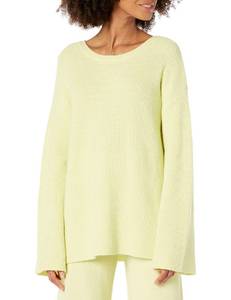 lot 53433 image: FACTORY SEALED - The Drop Womens Alice Crewneck Back Slit Ribbed Pullover Sweater, Butterfly, XS - Retail $45