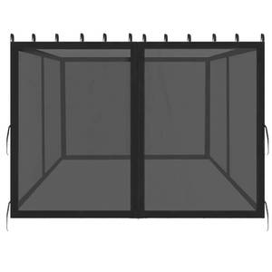 lot 53560 image: (UNUSED) DURCOVER 10x12ft Replacement Mosquito Netting, Universal Gazebo Netting with Zippers for Outdoor Garden Patio Gazebo 4-Panel Screen Sidewalls, Black (Mosquito Net Only) - Retail $74