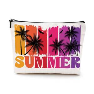 lot 53566 image: FACTORY SEALED - PQV Summer Makeup Bag - Cosmetic Beach Themed Gifts for Beach Lovers - Summer Essentials - Must Haves