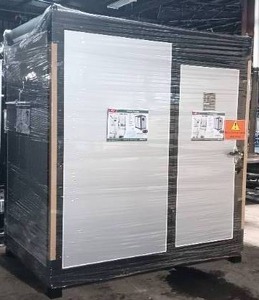 lot 4155 image: Unused KJ 7ft 4in x 5ft x 8ft Portable Restroom K1522