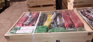 lot 4129 image: Unused KJ Heavy Duty Double Ply Polyester Webbing Sling Sets - KG44