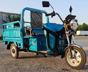 lot 4376 image: 2025 IRET13 High-End Electric Tricycle 800W 60V20A - Dump Bed - Speed Regulating & Boosting Device to Ensure Strong Output Power - Very Powerful - LCD Panel - LED Headlights
