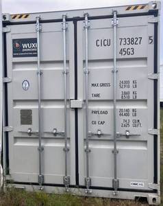 lot 76 image: 2025 40 Long 9.5 Tall High Cube Container with Double Rear & Two (2) Side Double Doors - Used One Time To Ship To Mother Road Auctions & SalesWeather, Rodent & FireproofDelivery Available Wolverine CICU73382788