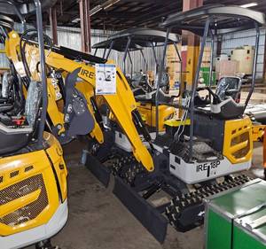 lot 4402 image: Unused 2025 IRE18P Excavator w R420 Engine - Pilot Controls - Articulating Arm (Side Swing) - Hydraulic Thumb - DozerBackfill Blade
