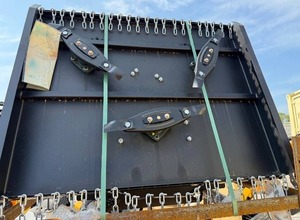 lot 4275 image: Unused 2025 Industrial-Grade Hydraulic 3-Blade Brush Mower Attachment Designed for Mini Skid Steer Loaders