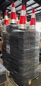 lot 4241 image: Lot of 250 -Unused SDLanch IRSTC Safety Traffic Cones - 250 Total Cones
