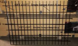 lot 4160 image: Unused KJ 4ft 5in X 3ft 1in Wire Mesh Panels (6 sets of 5) K5436 Powder Coated Black