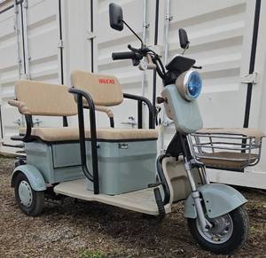 lot 4360 image: UNUSED 2025 - Teal Mini Golf CartTrike IRGC40 - Wall Charger - Remote Security System - Lights - Horn - Under Seat Storage - Small But Powerful Some Assembly Required