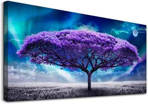 lot 7867 image: $90 Lapremoly Canvas Wall Art, 24x48in, Farmhouse Decor, Abstract Tree
