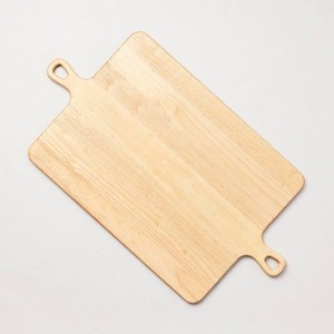 lot 7875 image: Large Double Handle Wood Serve Board Natural - Hearth & Hand