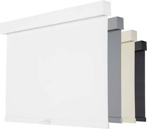 lot 7886 image: $55 Persilux Cordless Blackout Roller Shades, 33.5 W x 72 H, White
