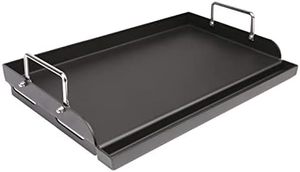 lot 7913 image: $85 Uniflasy Nonstick Griddle for Gas Grill, 23 x 16, Cast Iron.