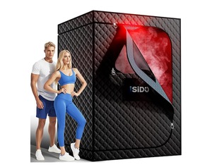 lot 7919 image: ISIDO 2 Person Portable Infrared Sauna, 660nm Red Light, 2X 3L 1300W